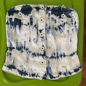 Guess Strapless Crop Top | Womens XS